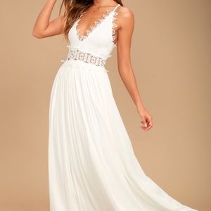 Lulus this is love lace maxi dress